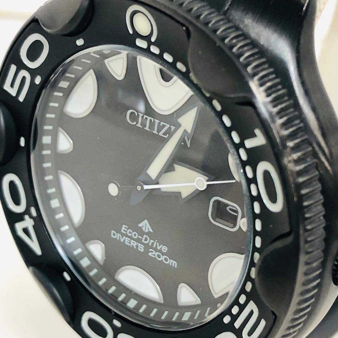 CITIZEN Promaster BN0235-01E Black Dial Eco-Drive Men’s Watch Used Working #30
