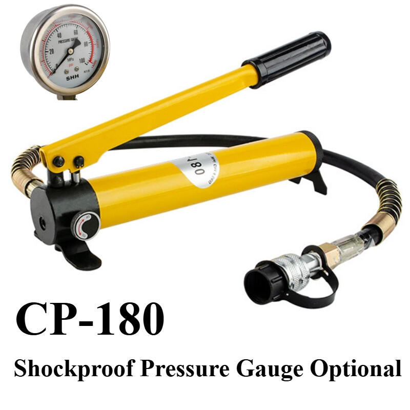 60kg/cm ² CP-180 Portable Hand Manual Operated Hydraulic Pump High Pressure New