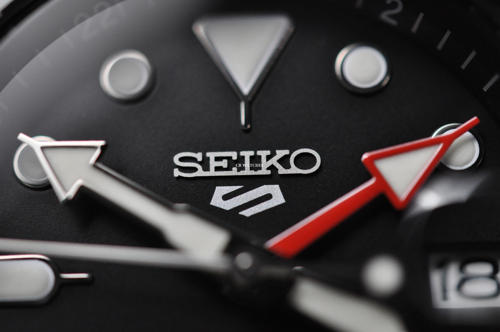 Seiko 5 Sports GMT SSK001 Black Dial Stainless Steel Automatic SSK001K1