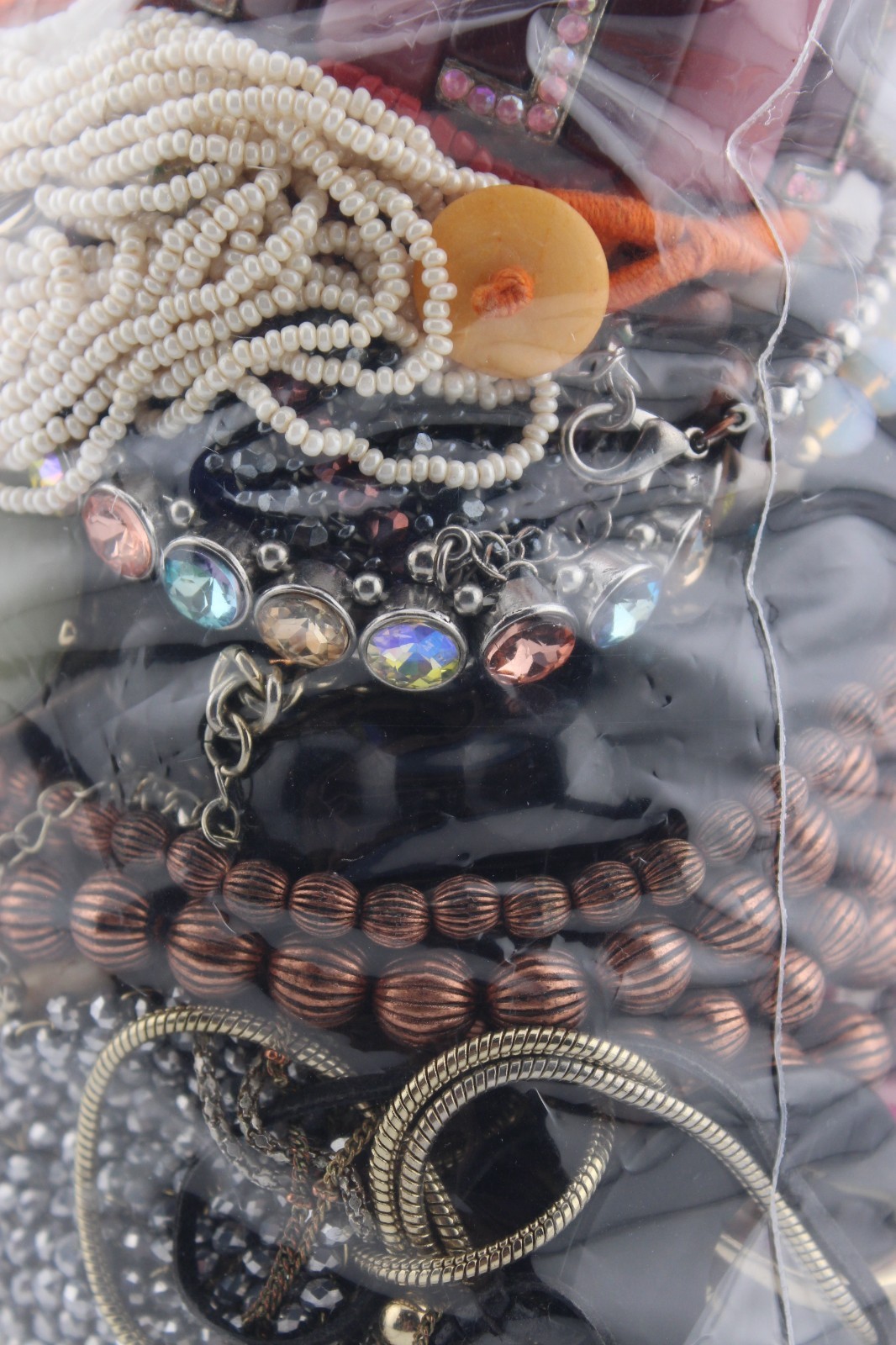 Lot 5 pounds 11 ounces mystery bag jewelry necklaces bracelets