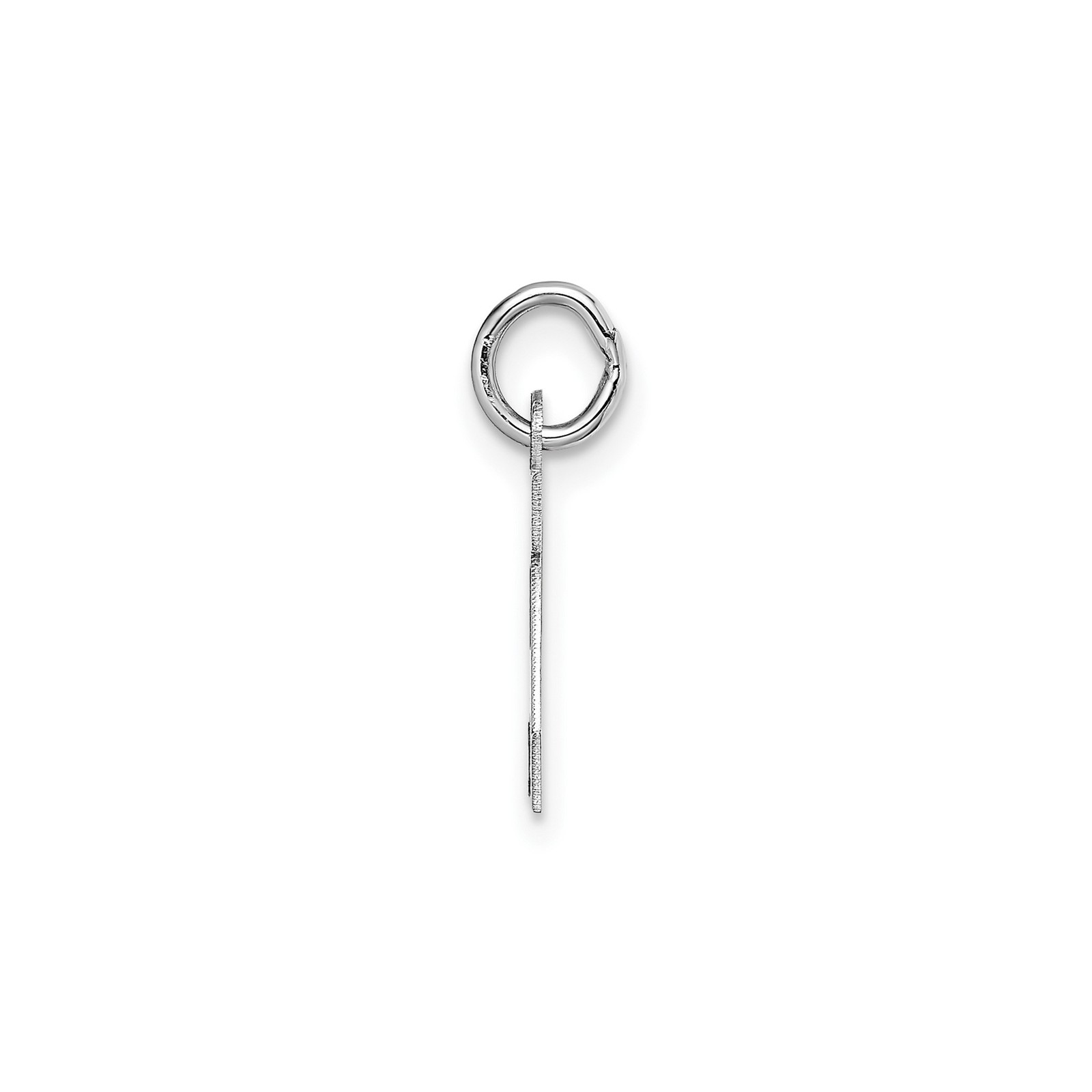 14k White Gold Initial A Pendant Block Letter Charm Personalized Monogram Jewelr