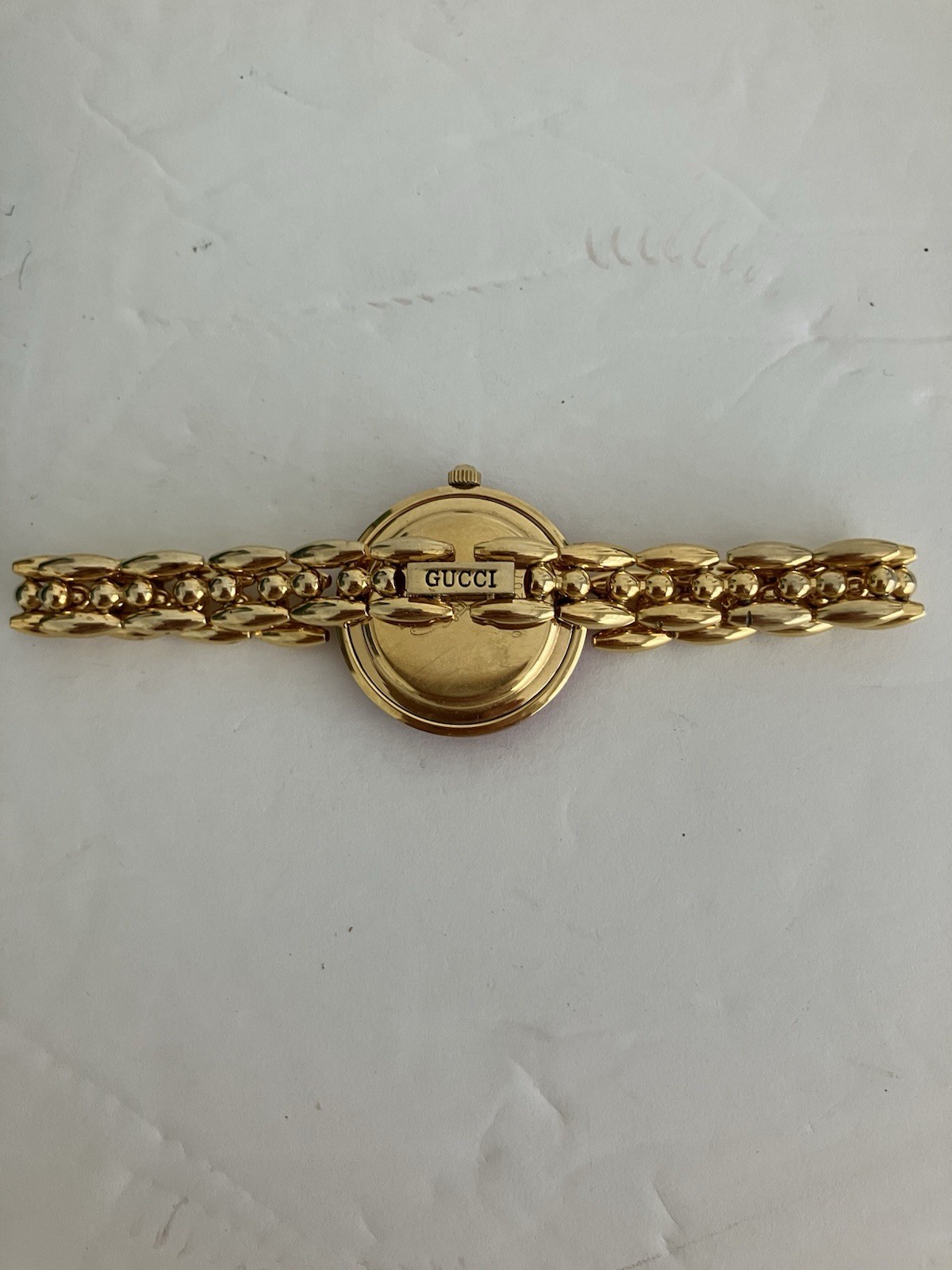 Vintage GUCCI Change Bezel 6 Color 11/12 Gold Watch! New Battery & Serviced!