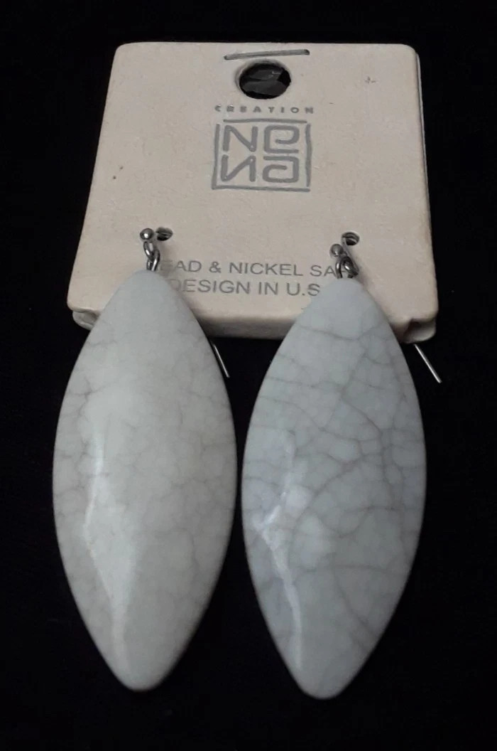 Creations Dangel Lightweight Stone Diamond Shape Earrings Lead and Nickel Safe