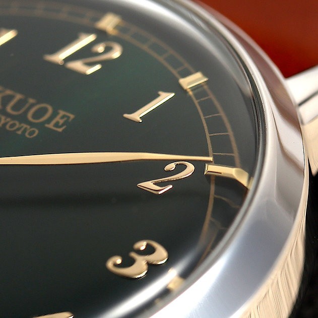 KUOE KYOTO OLD SMITH 90-007 Small Seconds Automatic Black Dial Cordovan Strap