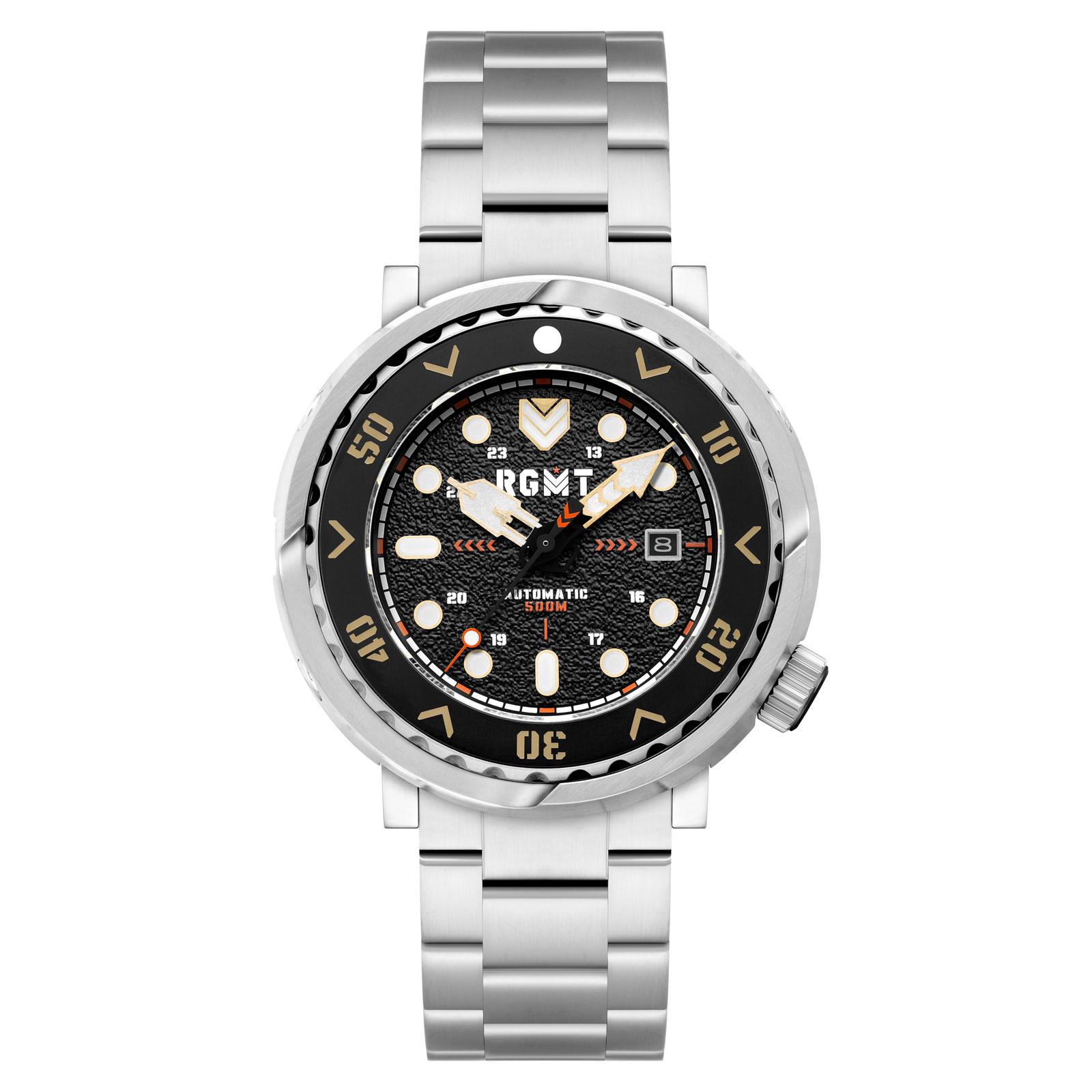 Zumwalt Automatic Black Dial / Stainless Steel Bracelet Black Dial Wristwatch RG