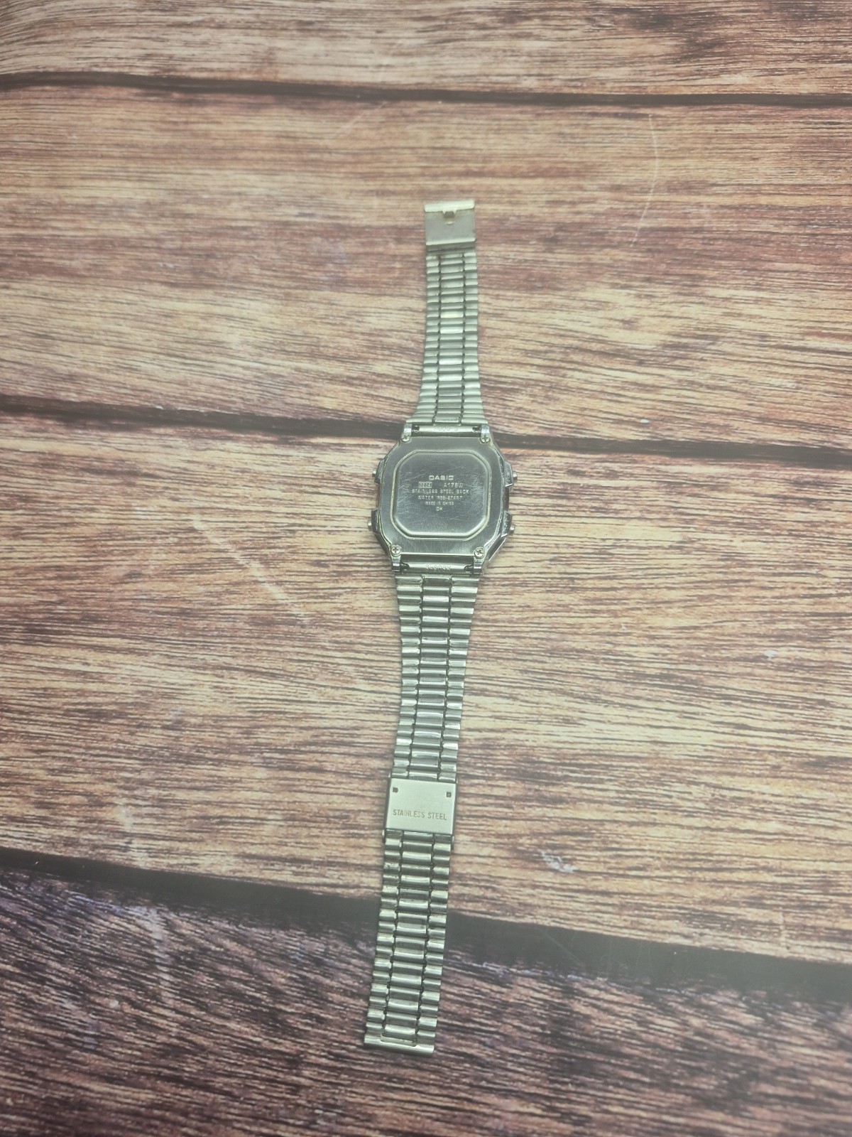 Casio A178W Vintage Digital Men’s Watch Silver Stainless Steel Illuminator Dual