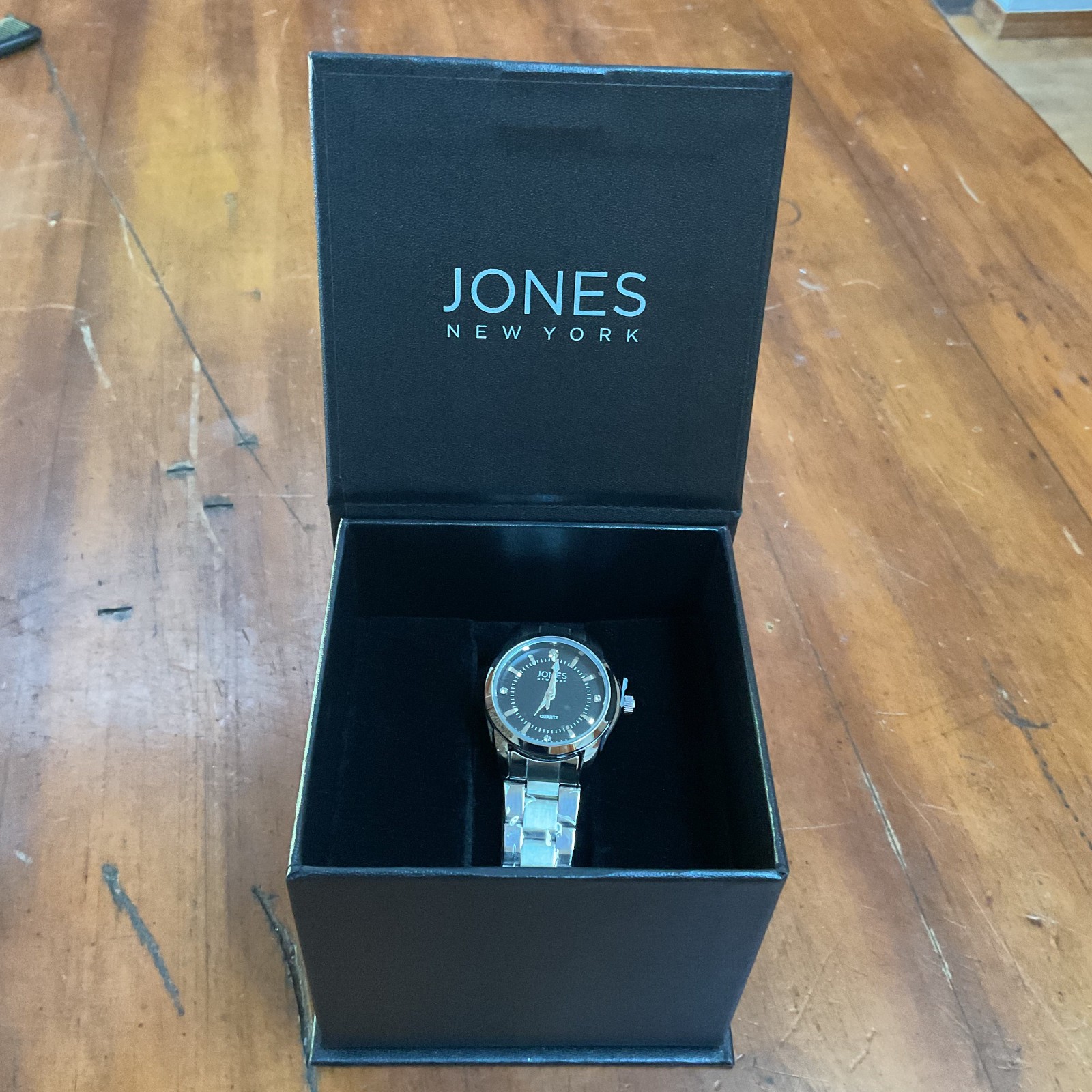 New Jones New York Anna Women’s Silver Stainless Steel Watch w/ Gift Box