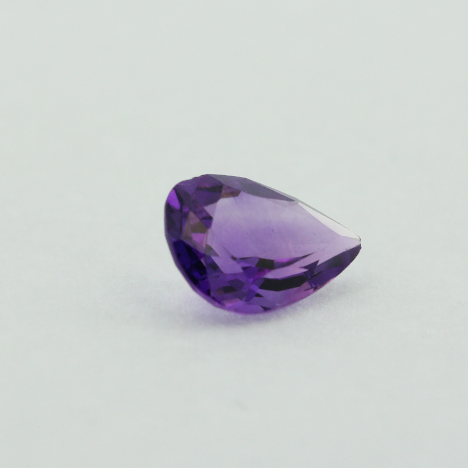 Loose Pear Shape Cut Genuine Natural Amethyst Stone Single Purple Birthstone