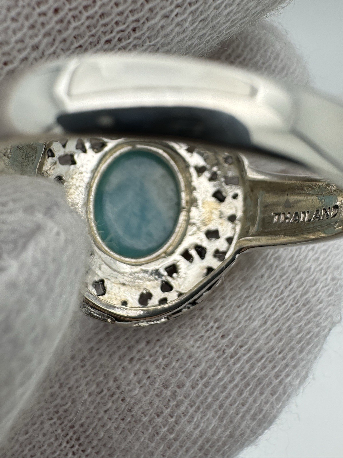 BBJ Bangkok Ratnaraj Sterling Silver Larimar Ring