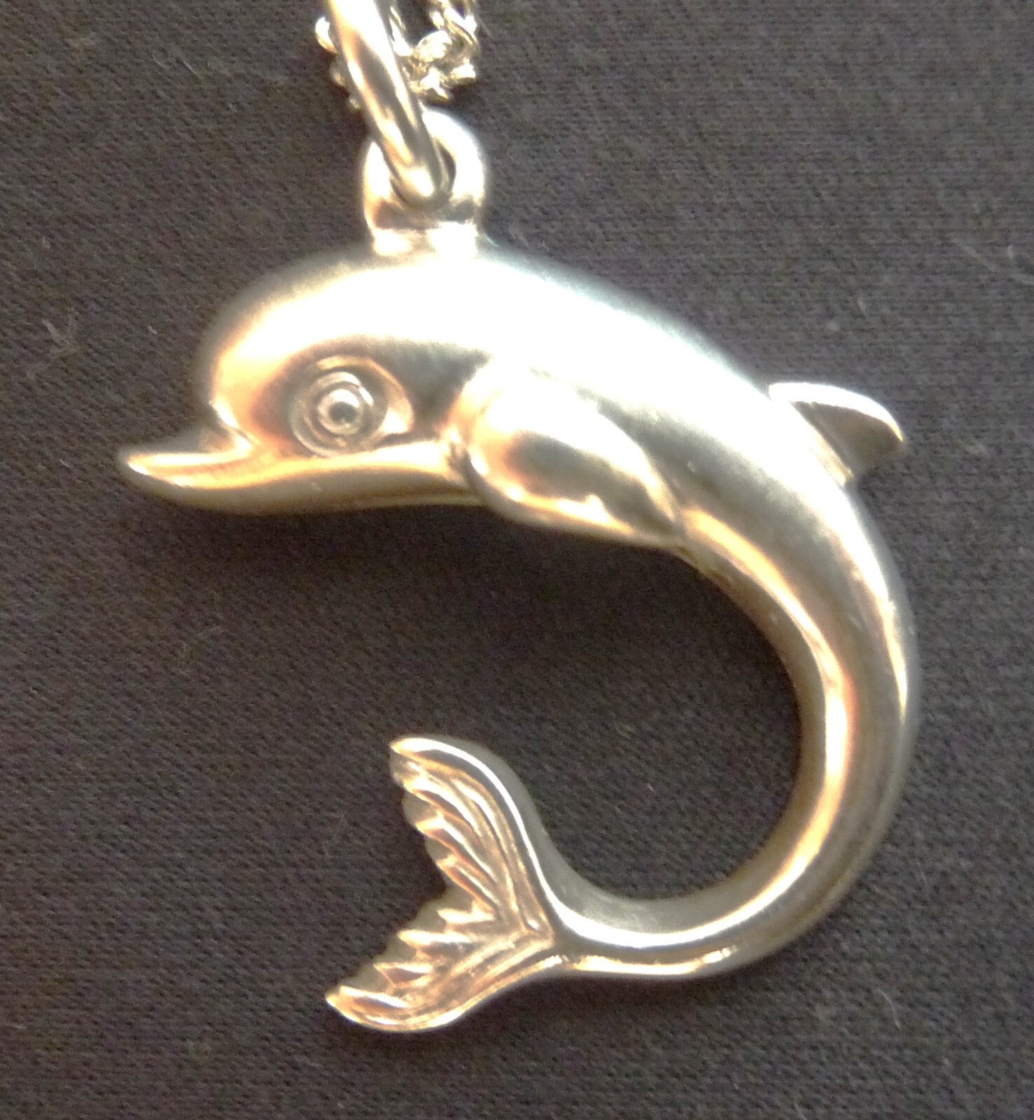 Sterling Silver Necklace with Pendant – Dolphin – 925 Silver Hallmarked