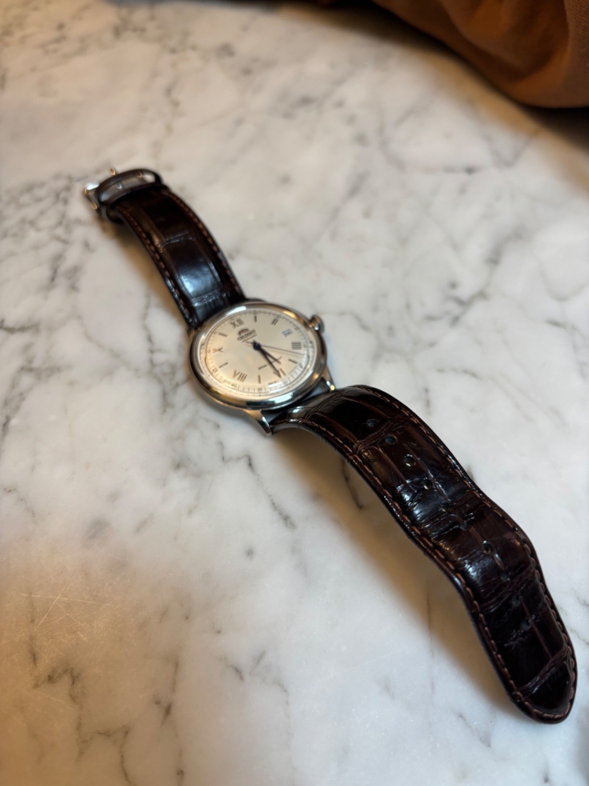 Orient Bambino Gen 2 Version 2 Automatic (FAC00009W0) White Dial • Blue Hands •