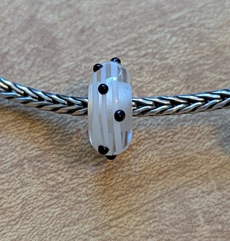 Authentic Retired TrollBeads Black Dot Bead