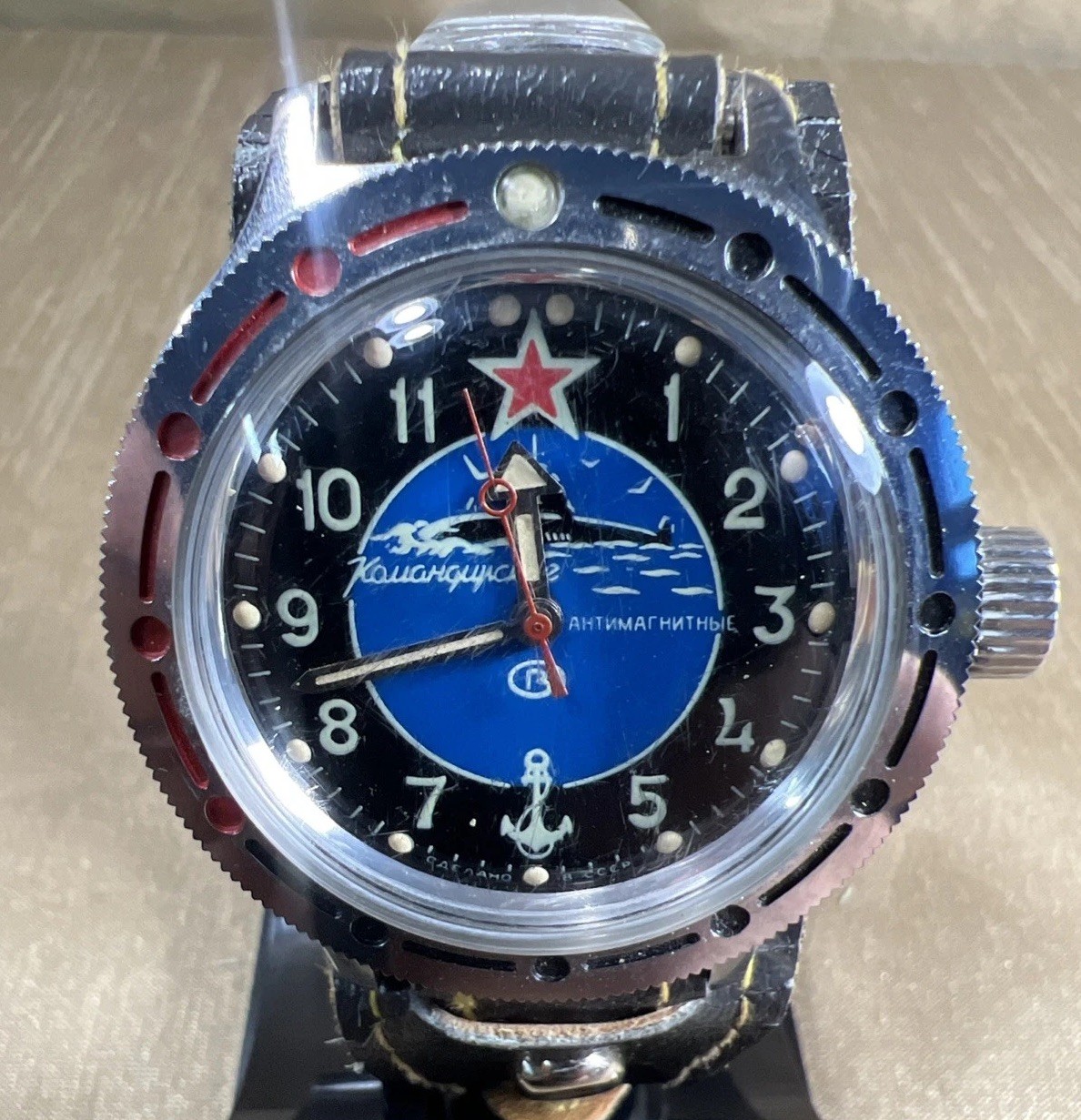 Vintage Watch Vostok Wostok Amphibia Komandirskie Submarine USSR Original Strap