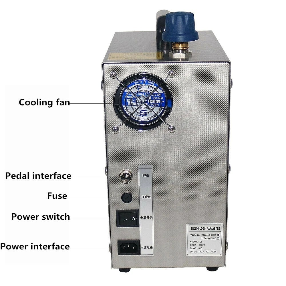 Jewelry Steam Cleaner Steam Cleaning Machine Gold and Silver Steam Clean 2L 110V