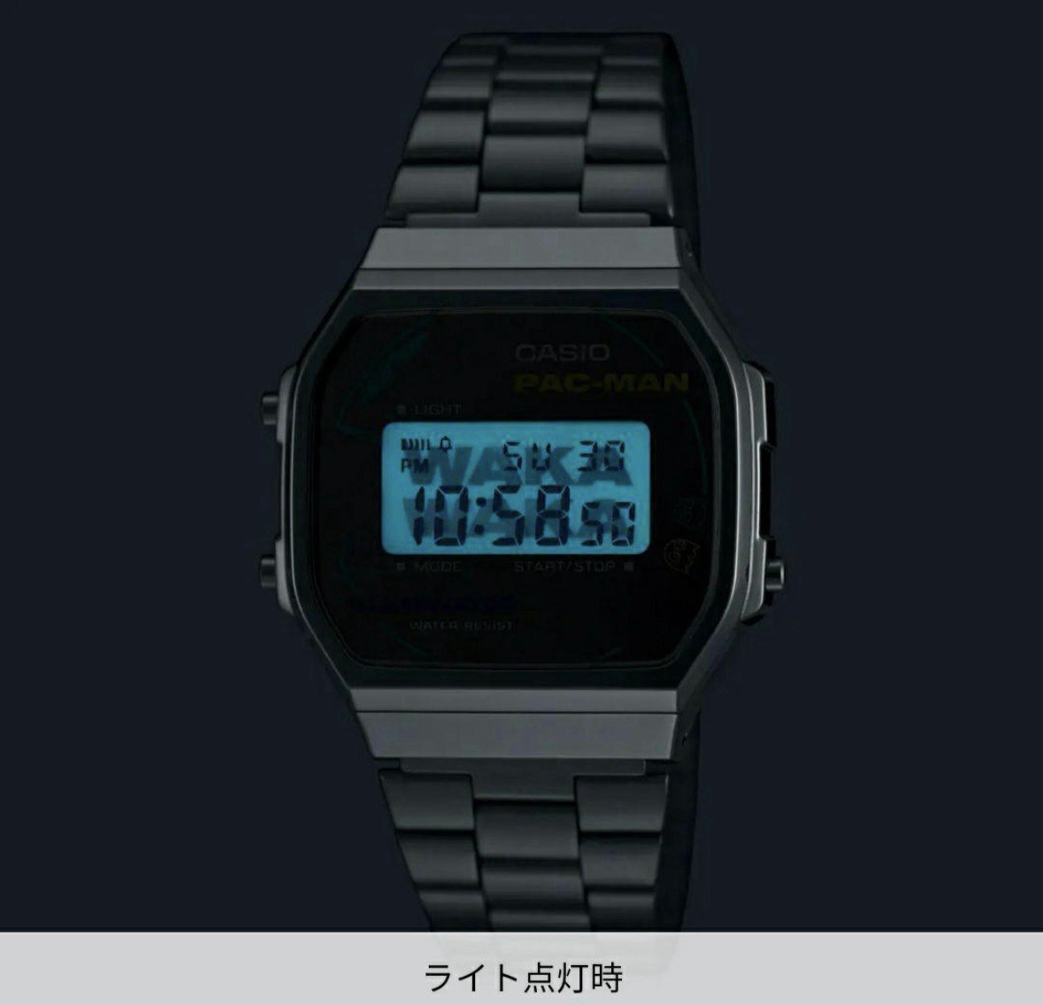 Casio CLASSIC A168WEPC-7AJR For Men LIMITED PAC-MAN Collaboration silver