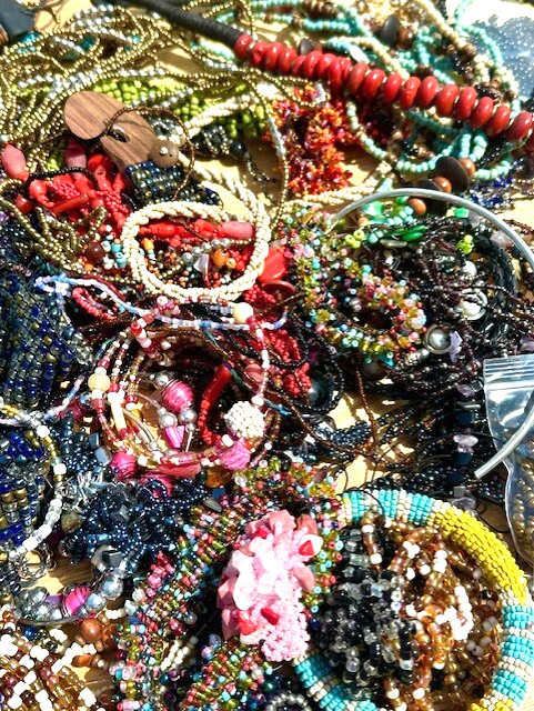 10 Lb LOT CRAFT BROKEN Bead Jewelry Wearable Worn Mixed Metals Tangled Repurpose