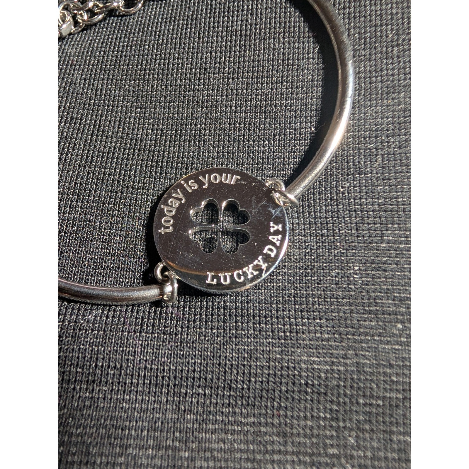 Brosway Sterling Silver Charm Bracelet Lucky Day Clover Bangle Women