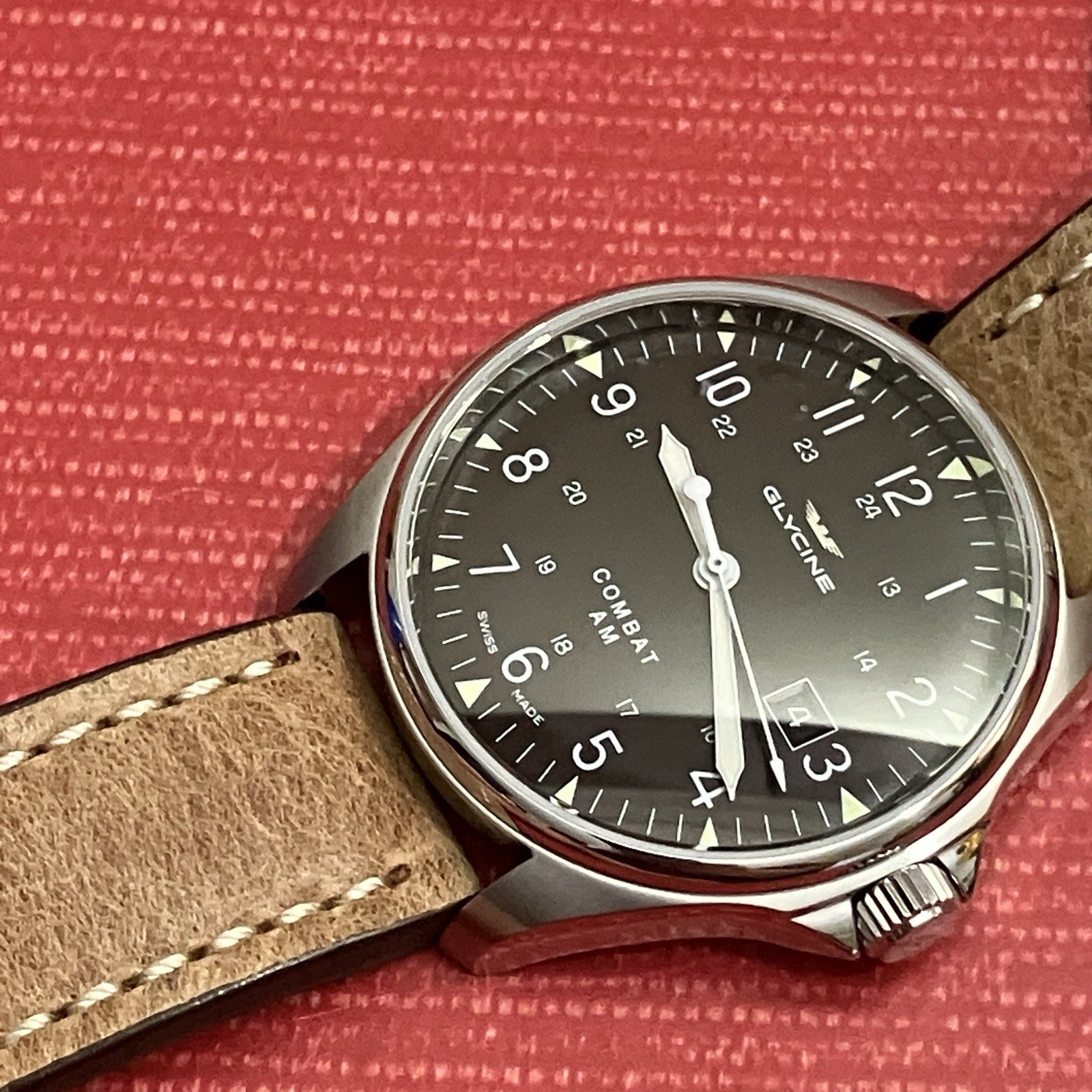 Men’s Stainless Steel Glycine Combat AM Ref 3890 Automatic Watch