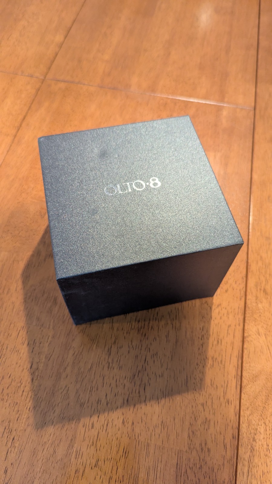 OLTO-8 KING Titanium black wandering hour automatic watch with two straps