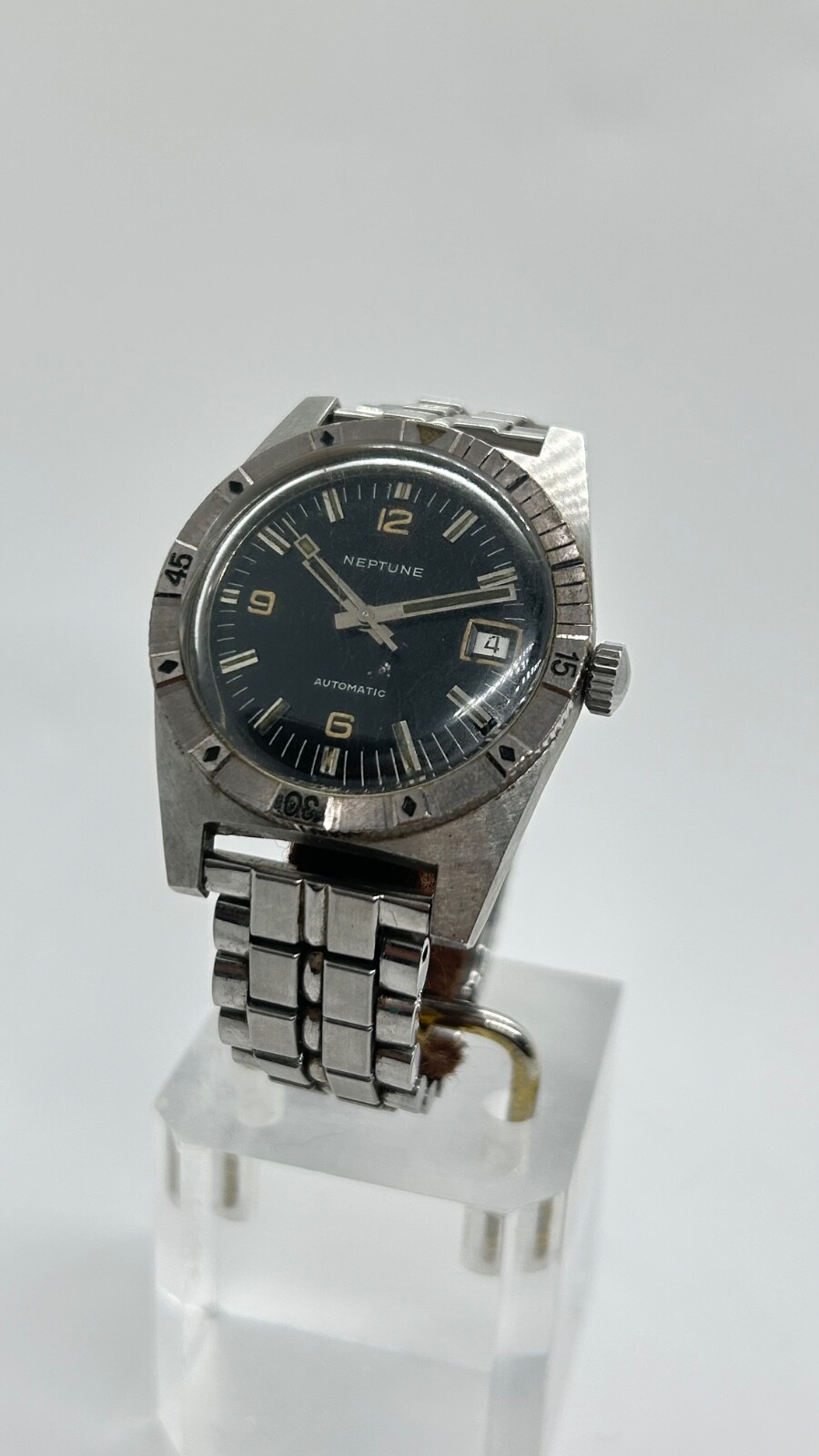 Vintage Stainless Steel Automatic Neptune Baylor