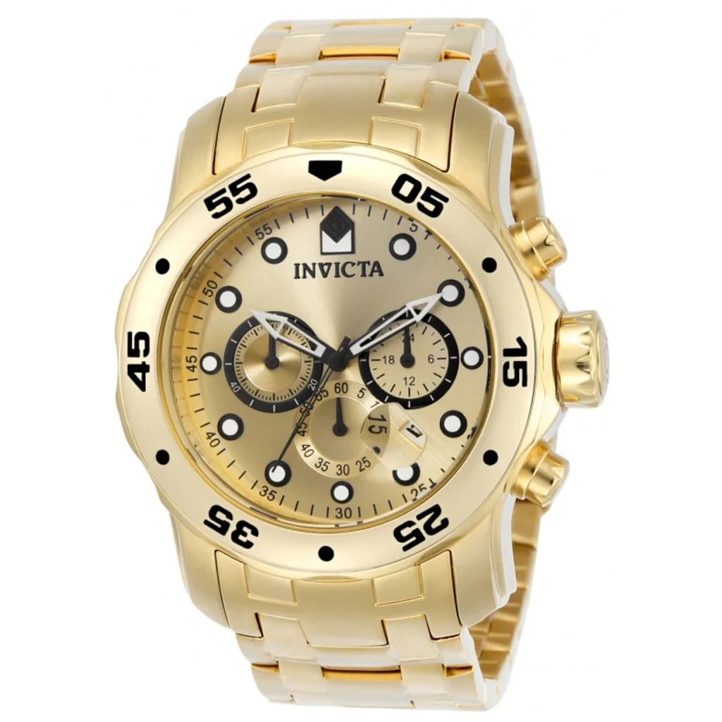 0074 – Invicta Pro Diver SCUBA Men’s Watch – 48mm, Gold (0074)