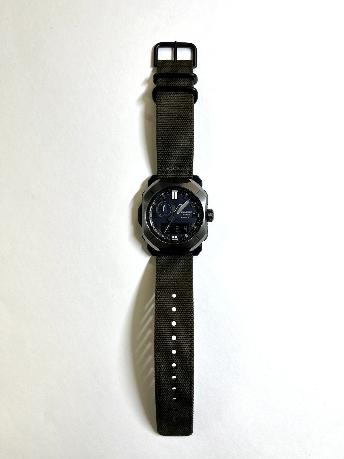 CASIO PRO TREK PRW-6900YB-3JF CORDURA Band Radio Solar Analog Digital Watch Jpn