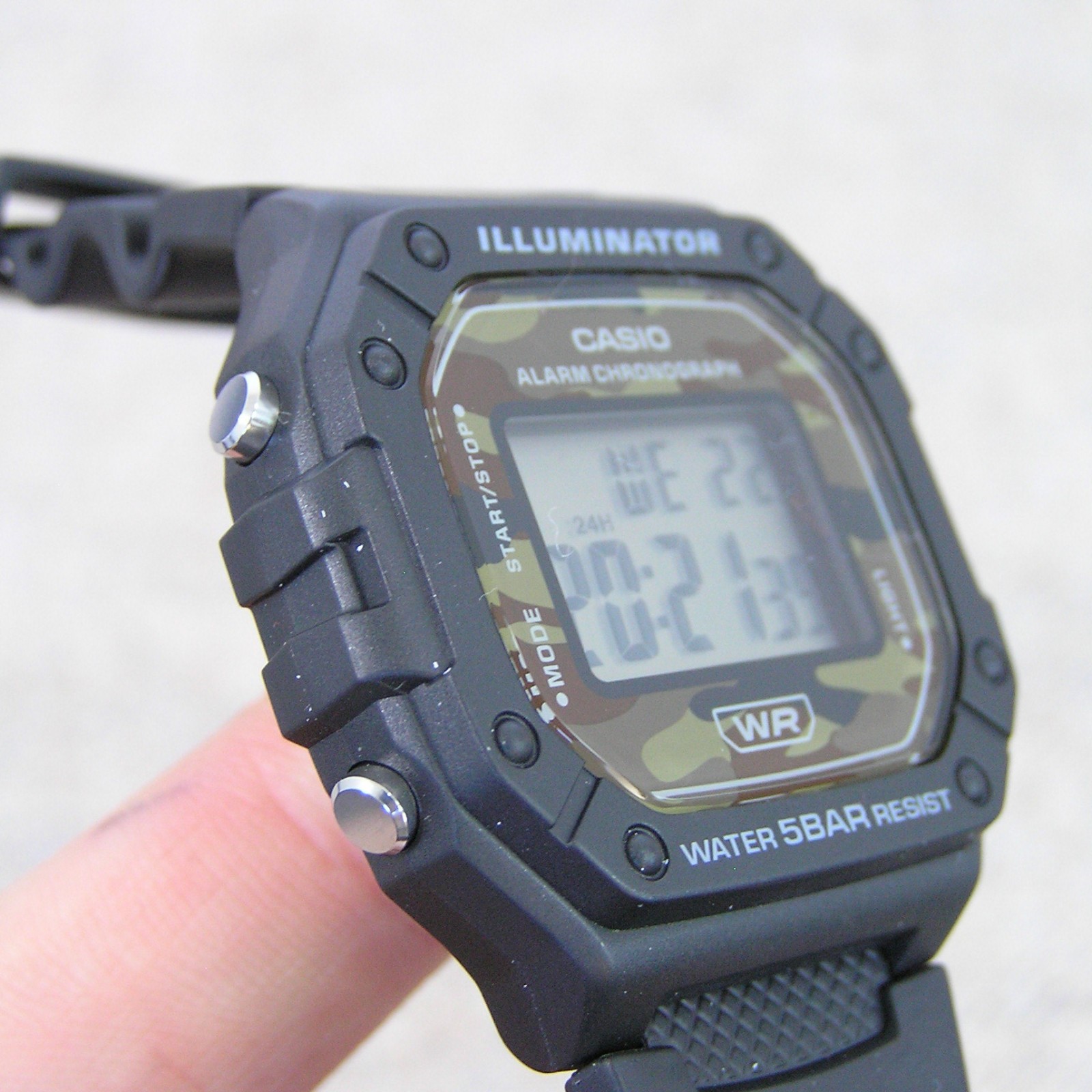 UK STOCK CASIO W-218H-5BJF Japan Exclusive Digital Watch Classic Imported Model
