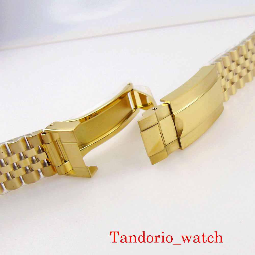 no logo 20mm Width Jubilee Watch Bracelet Fit 40mm Mens Watch Deployment Buckle
