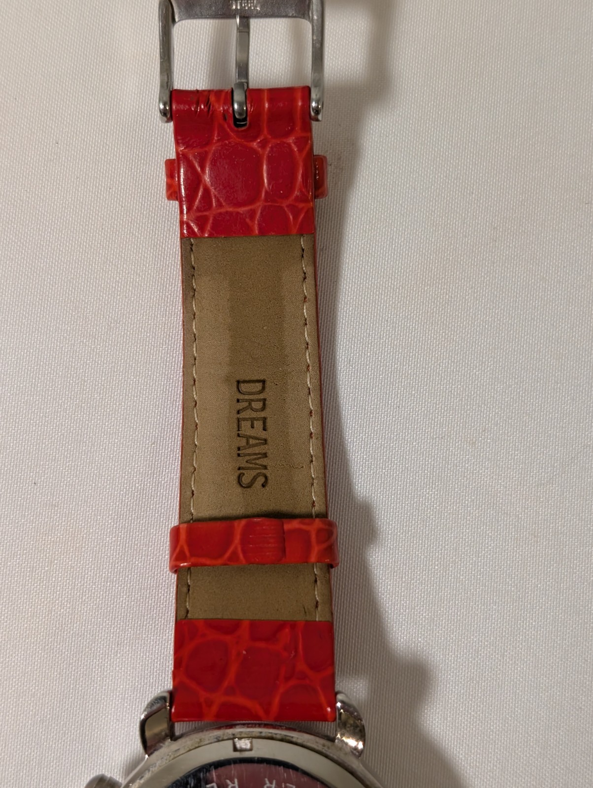 MICHELE CSX Diamond Chronograph Mother of Pearl Watch Red Leather Swiss