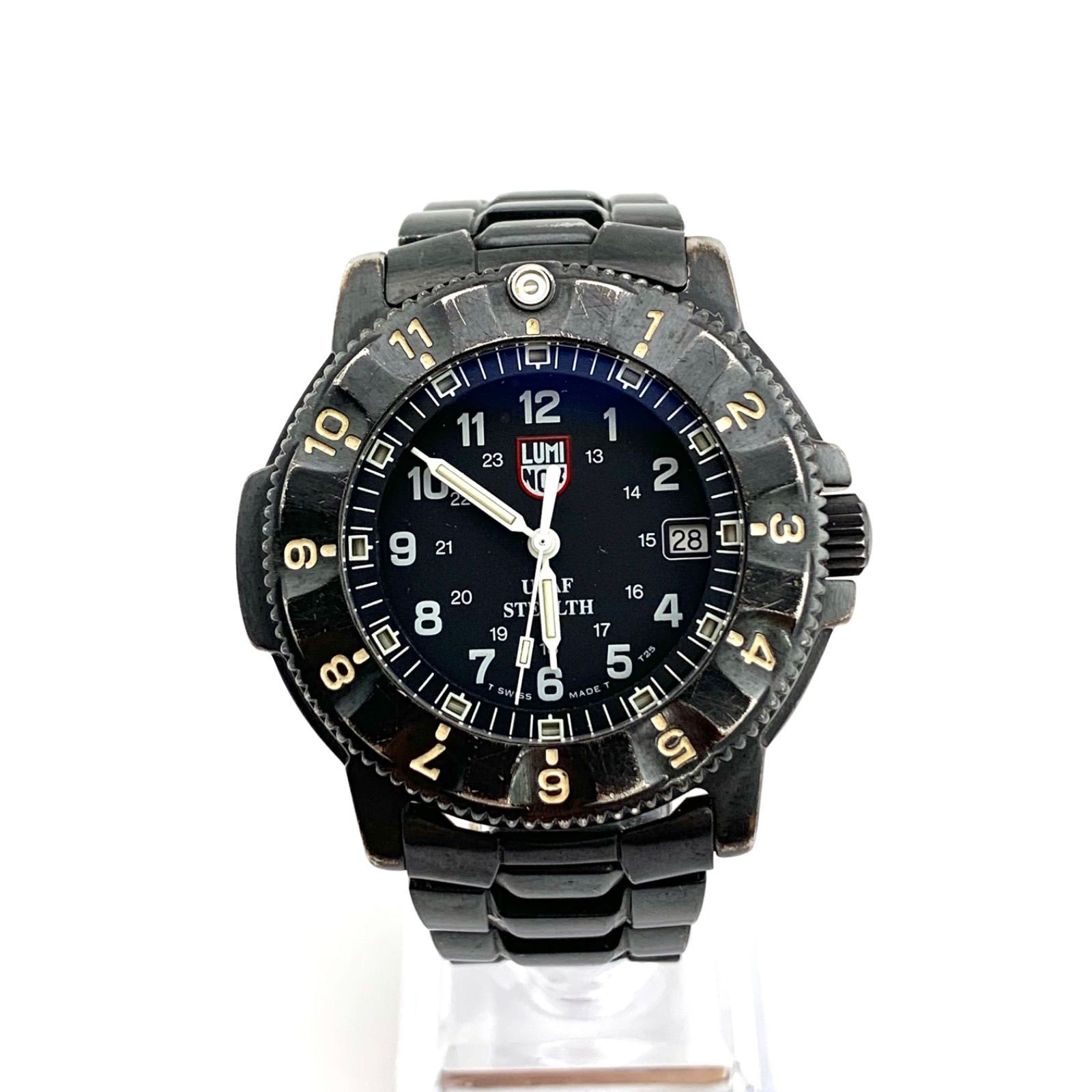 LUMINOX F-117 NIGHTHAWK Series 3400 Quartz Watch 200m Water Resistant Used