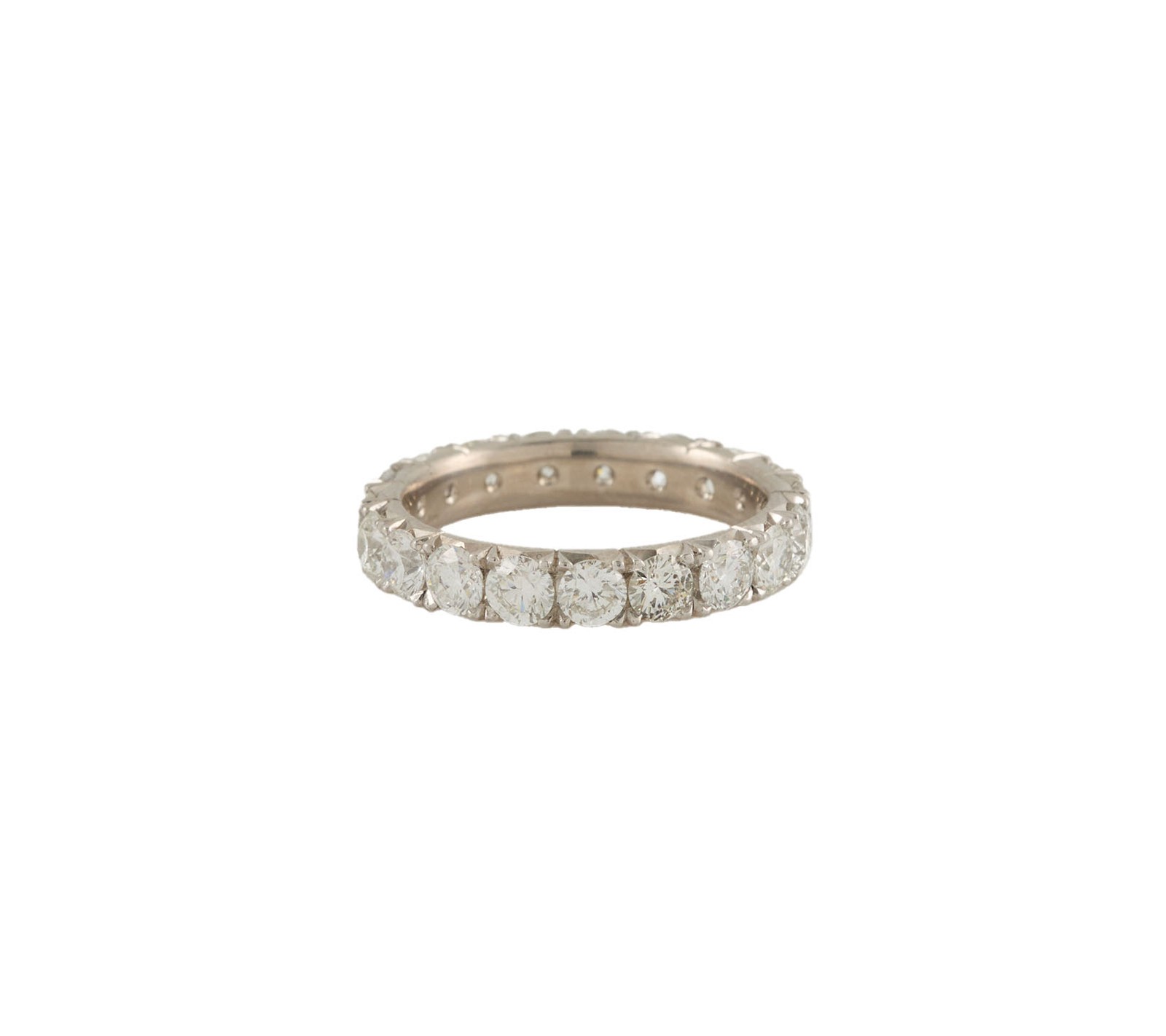 1.90ctw Round Diamond Eternity Wedding Band Ring in Platinum