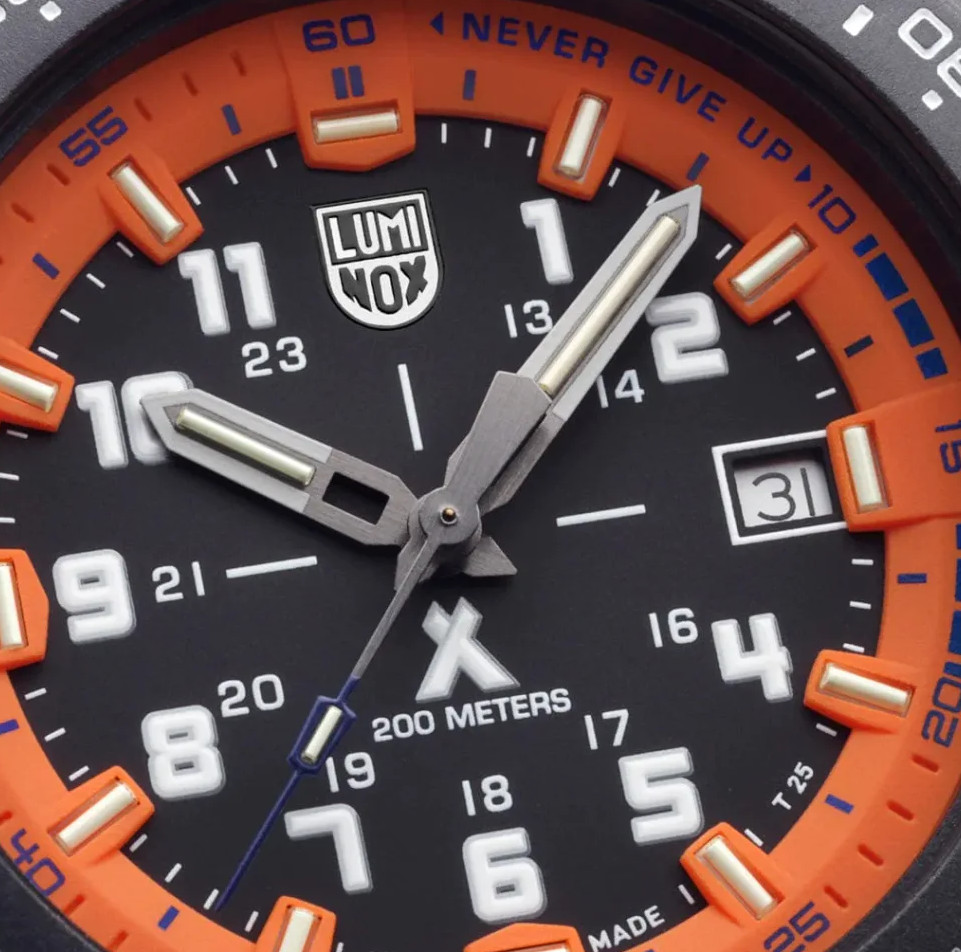 Luminox Men’s Watch Bear Grylls Survival Quartz Orange Dial Black Strap XB.3739
