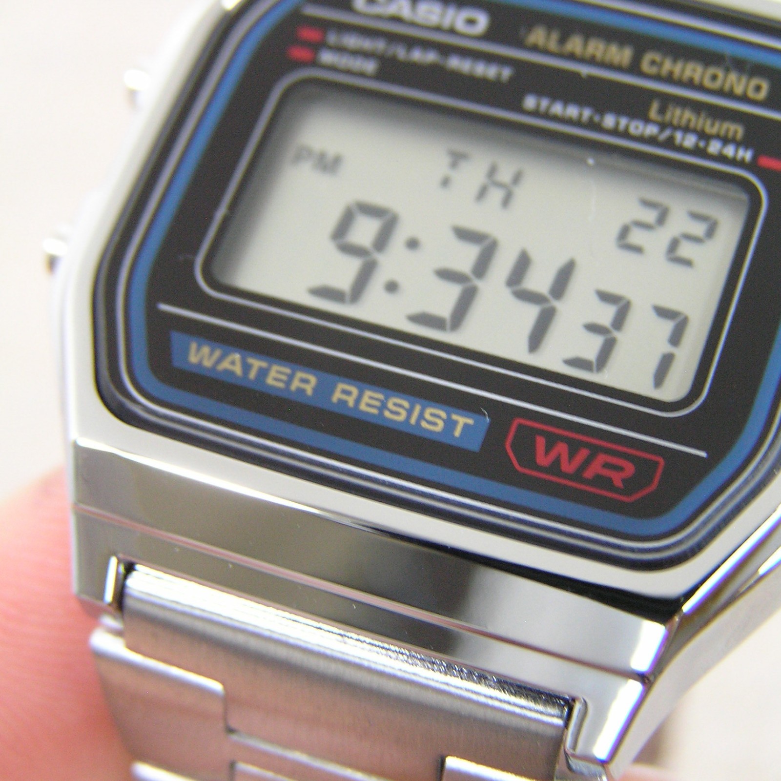 UK STOCK CASIO A158WA-1JH Japan Exclusive Digital Watch Imported Model Silver