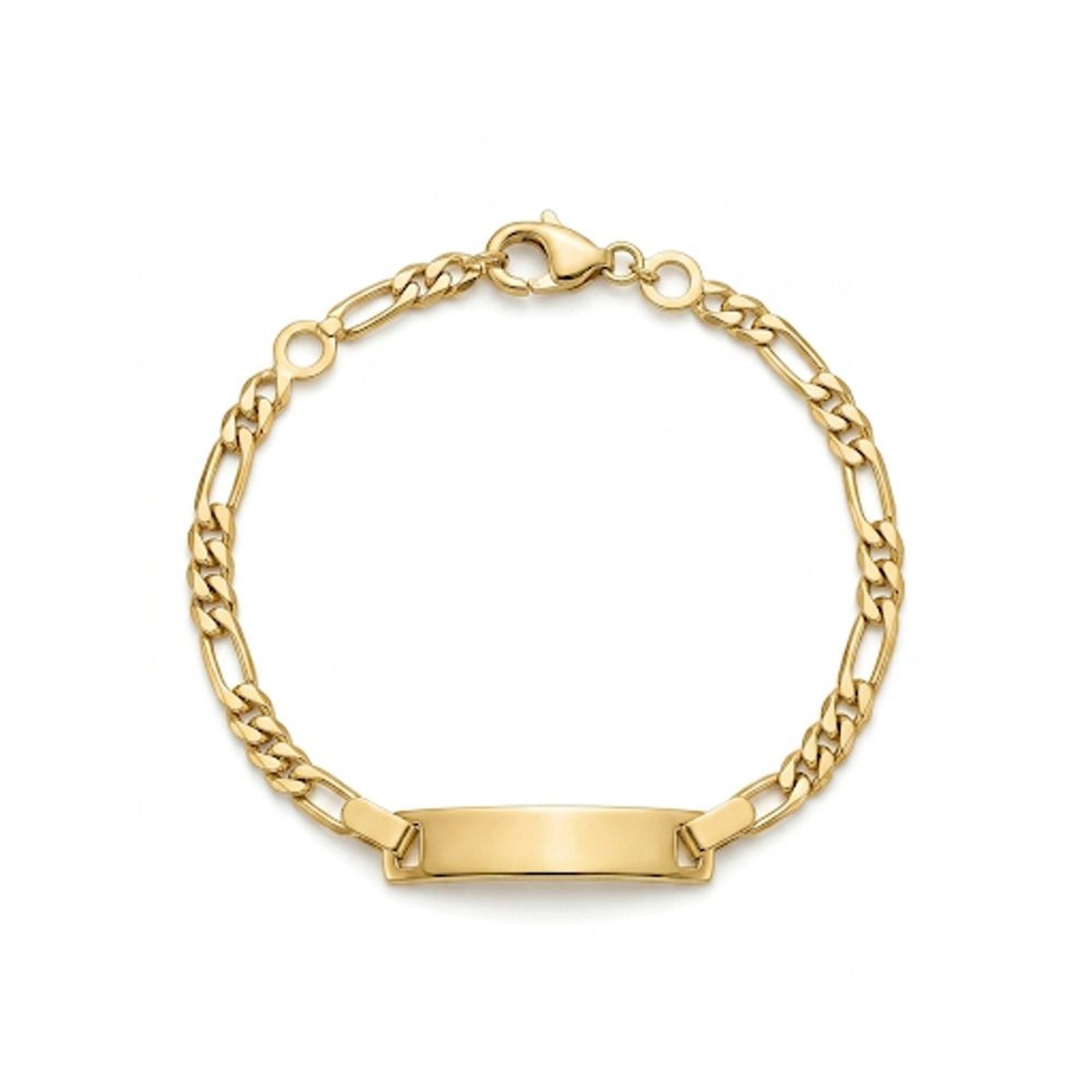 Iconic Gold Plated ID Bracelet Length 6.6″ 16.7 cm