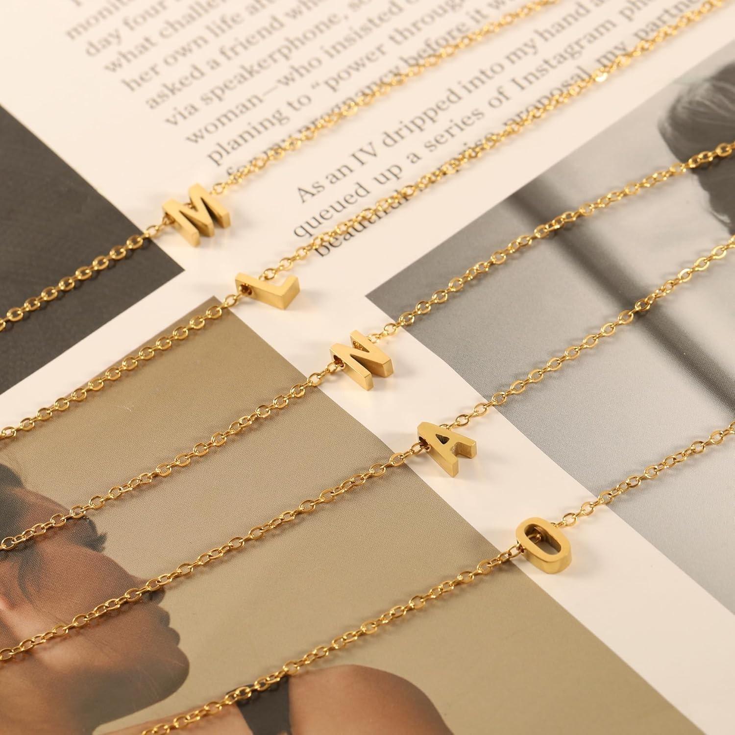 Elegant Initial Name Necklace in 18K Gold – Perfect Gift for Every Occasion