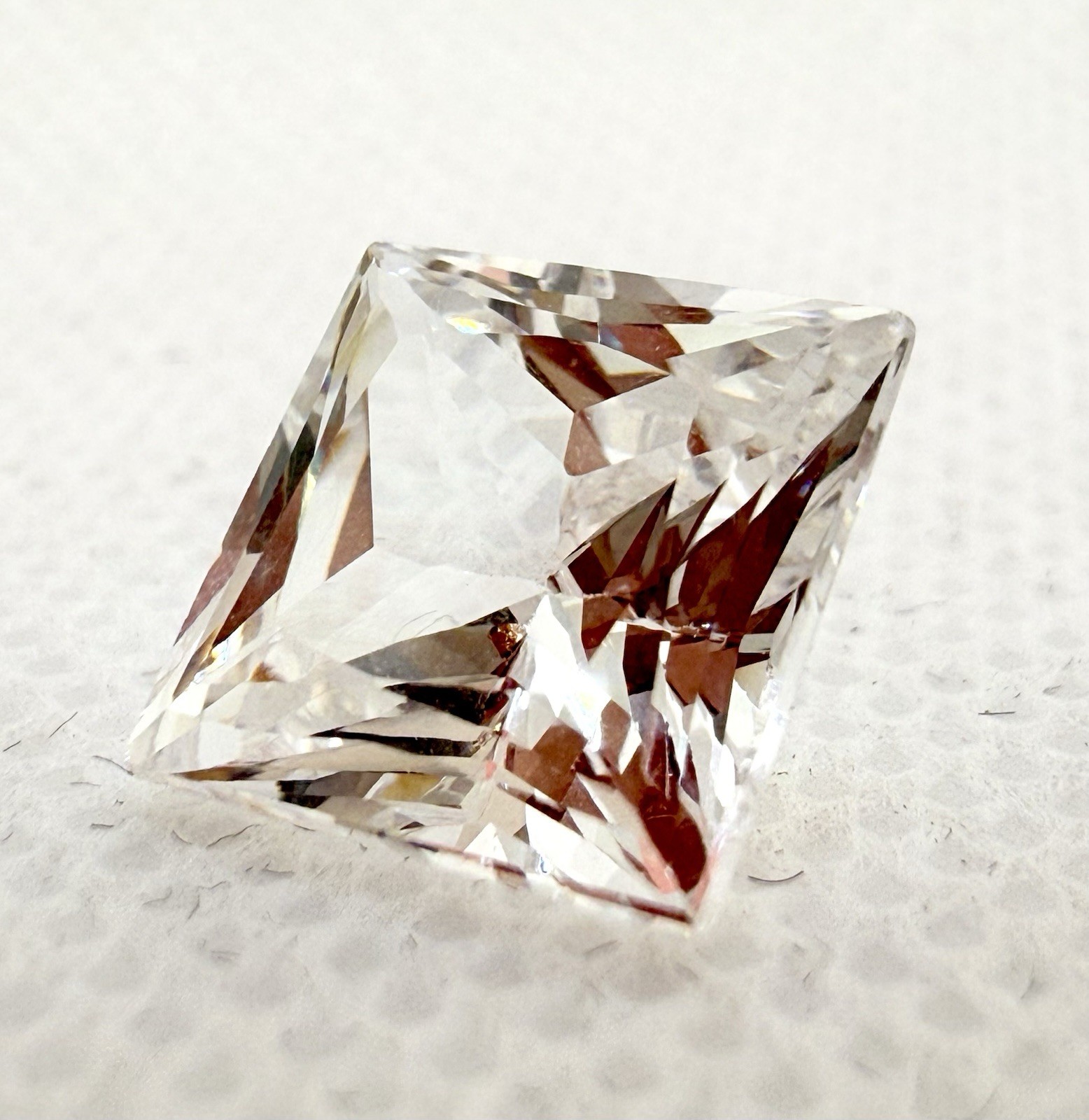 New YAG Yttrium Aluminum Garnet 7.0 CT Square Princess Cut Gem Single 10x10mm