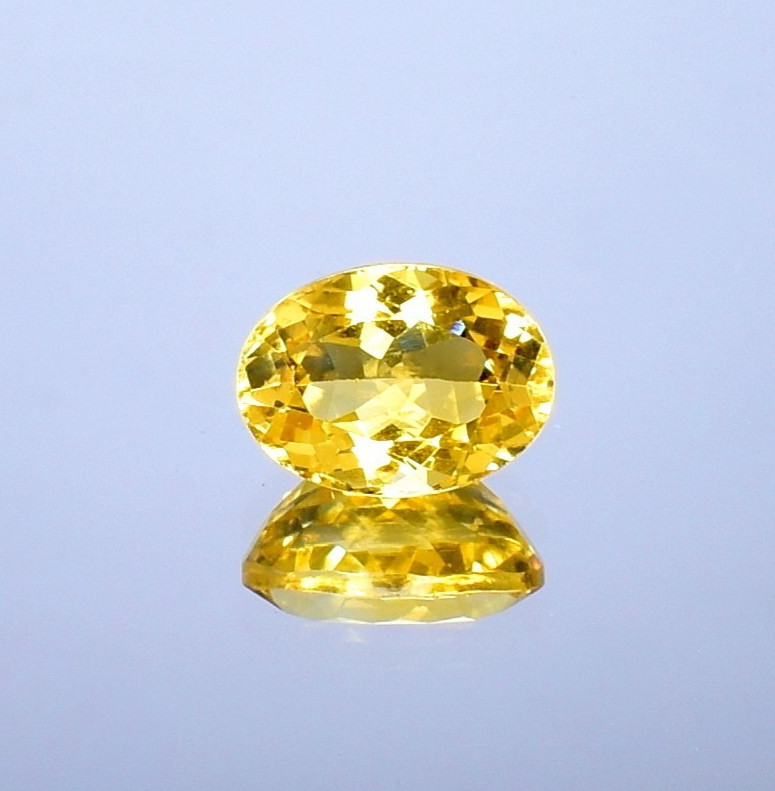 Yellow Citrine Faceted, Oval Gemstone, Natural Healing Stones 6.45 Cts
