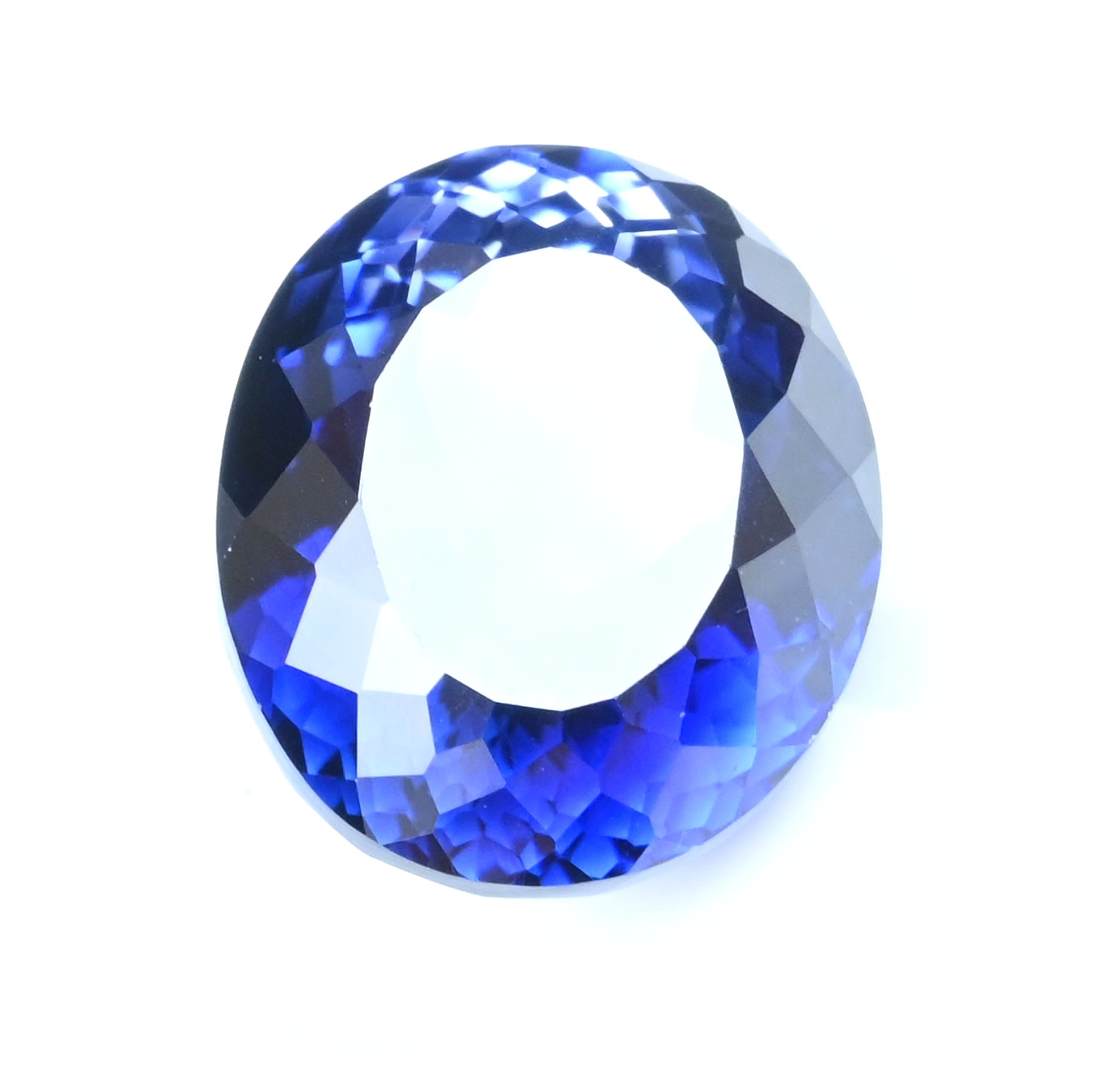 32.65 Ct Natural KASHMIRI Blue Sapphire Oval Certified Flawless Loose Gemstone