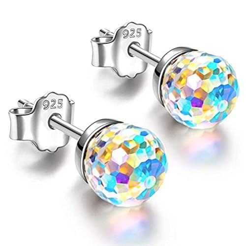 Unique Gift Idea: 8MM Austrian Crystal Disco Ball Earrings for Any Occasion