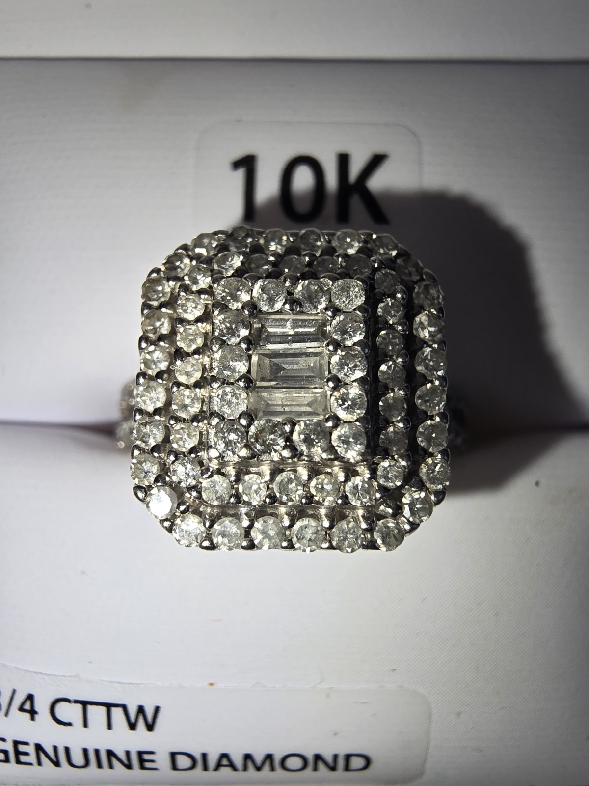 Keepsake Limited Edition 2021 3/4 CTTW Natural Diamond Ring 10K White Gold w Box