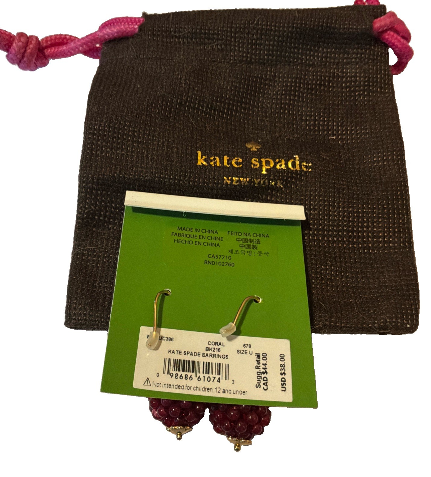 Kate Spade New York Very Berry Drop Earrings