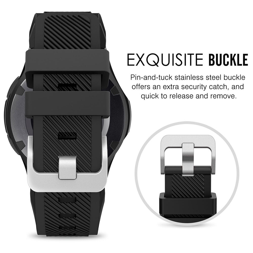 Fossil Gen 5 / Men’s Gen 6 5E Watch Band 22mm Rugged Silicone Sport Watch Strap