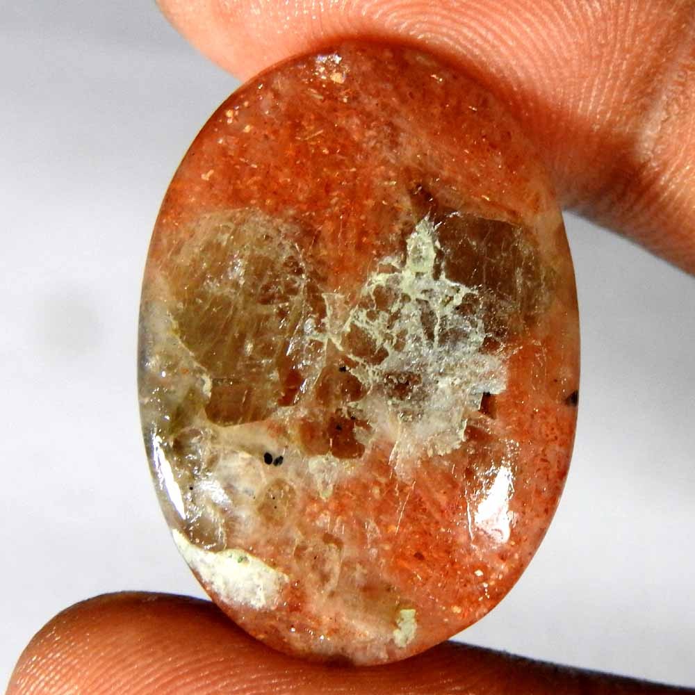 35.00 CT 29x21x7 mm Natural Chatoyant Iolite Sunstone Oval Cab+ Gemstone