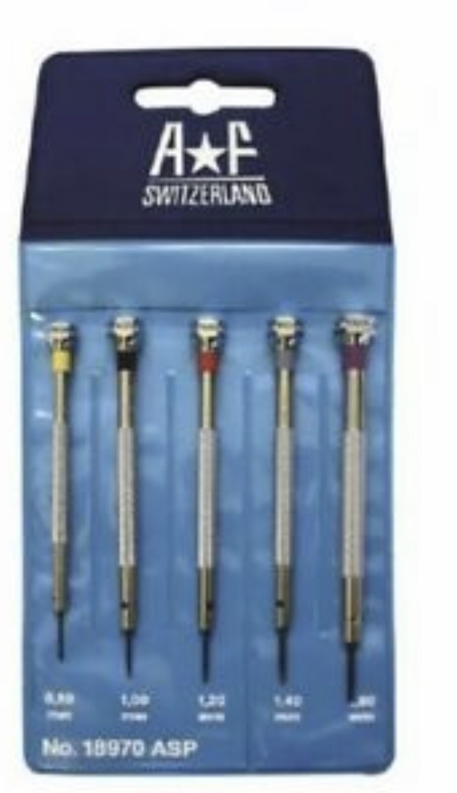Professional Top Quality Swiss AF Watch flat head blade Screwdriver 5 pc Set NEW