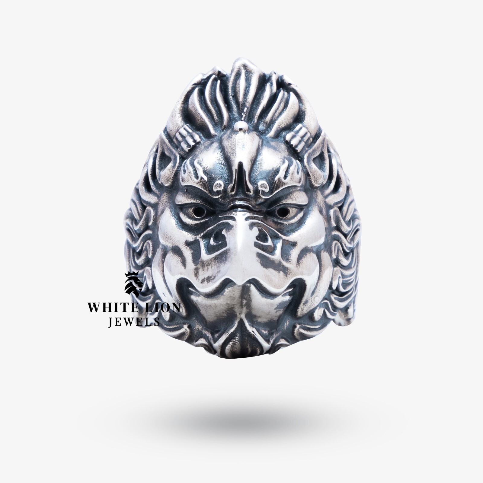 Legendary Garuda Bird love Creature Beast 925 Silver Biker Rider Men’s Ring Gift