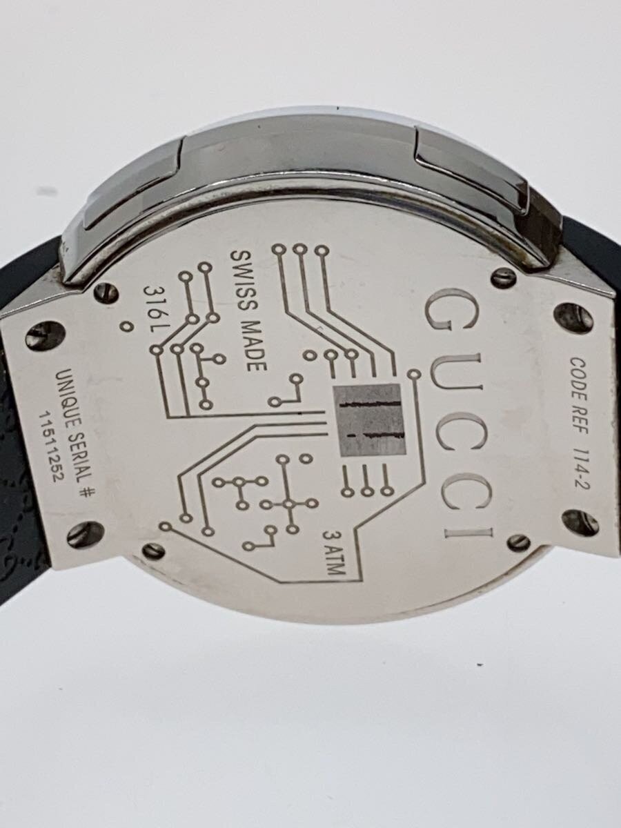 GUCCI i-Gucci 114-2 Black Men’s Watch Used
