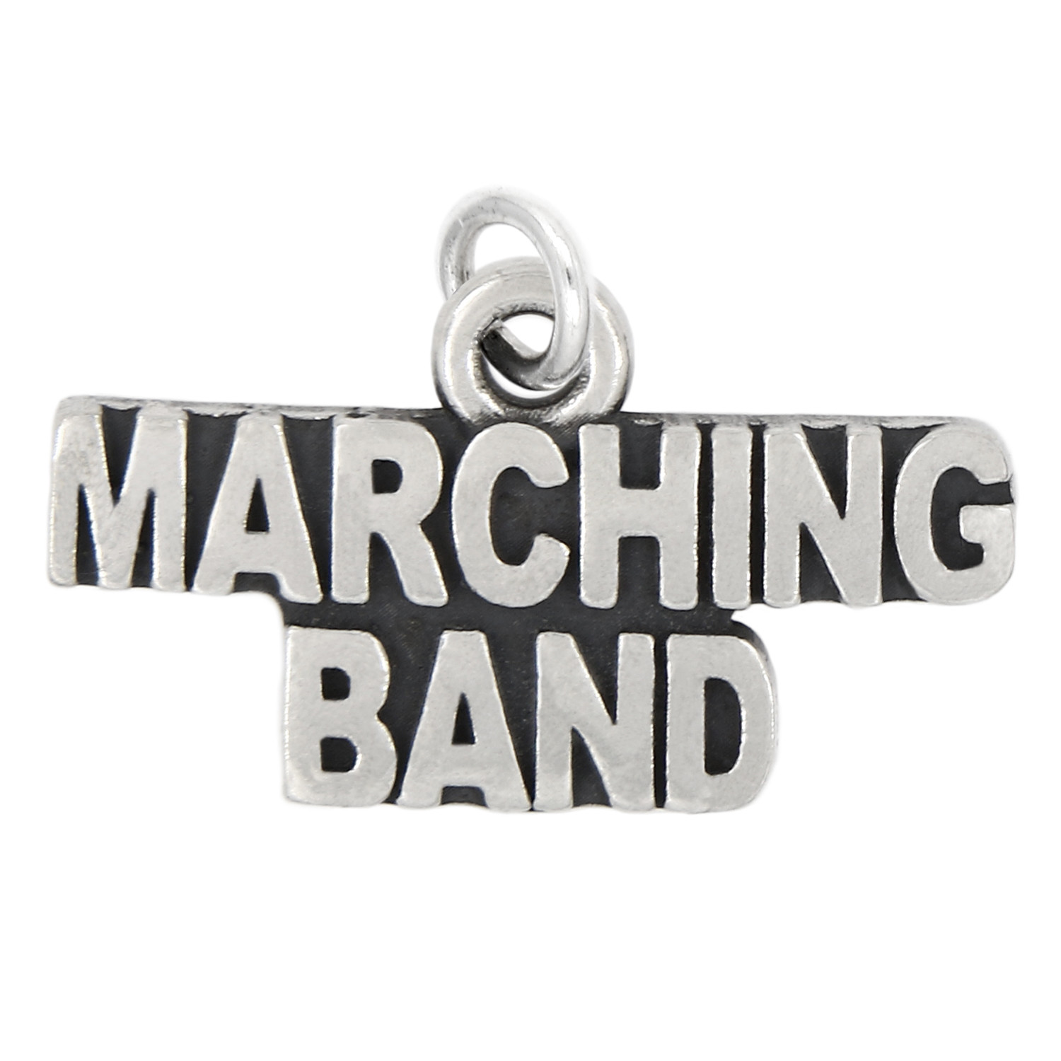 Sterling Silver Oxidized Marching Band Charm (Options)