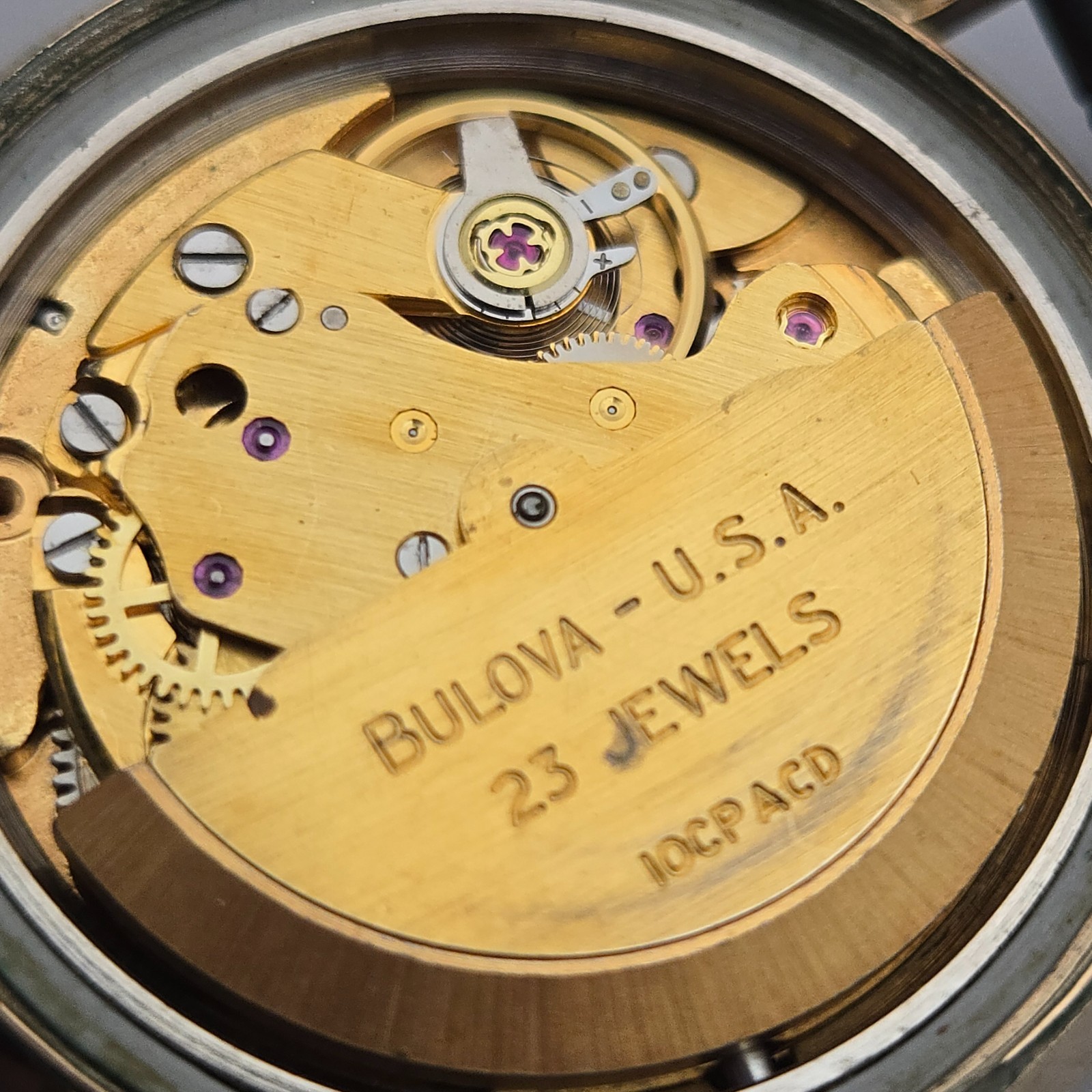 Vintage BULOVA Date King men’s automatic watch 10BPACD 23Jewels 10K RGP 1968