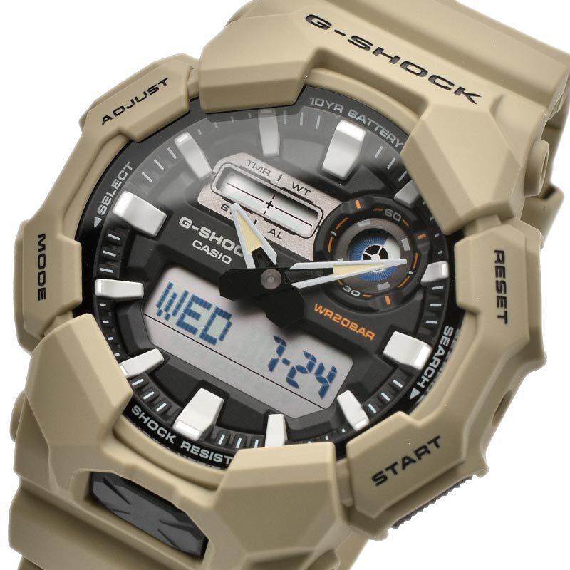 Casio G-Shock GA-010-5AJF Quartz Black Dial 51.9 mm Watch