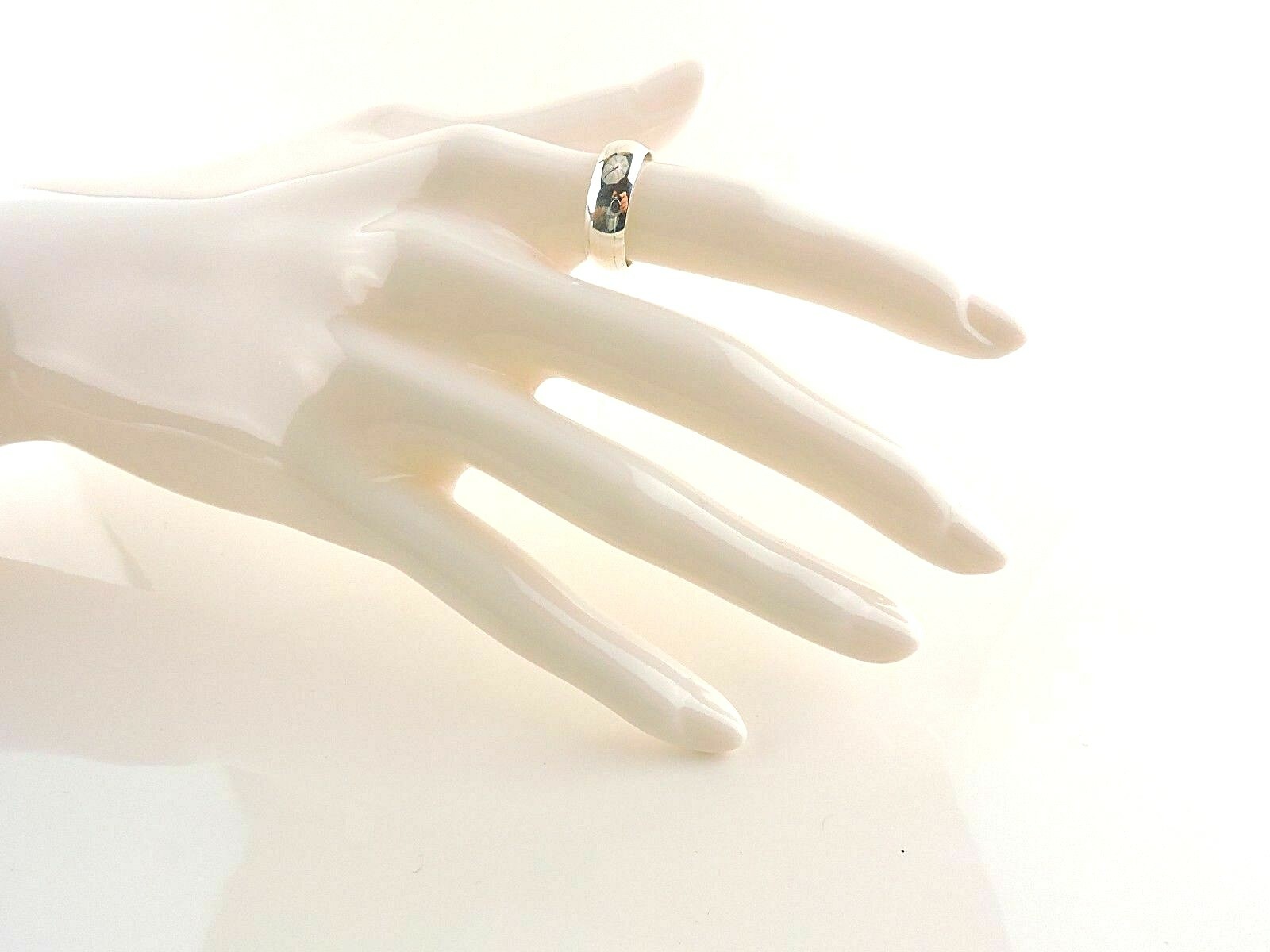 Sterling Silver 6 mm Wide Band Ring – Free Gift Packaging
